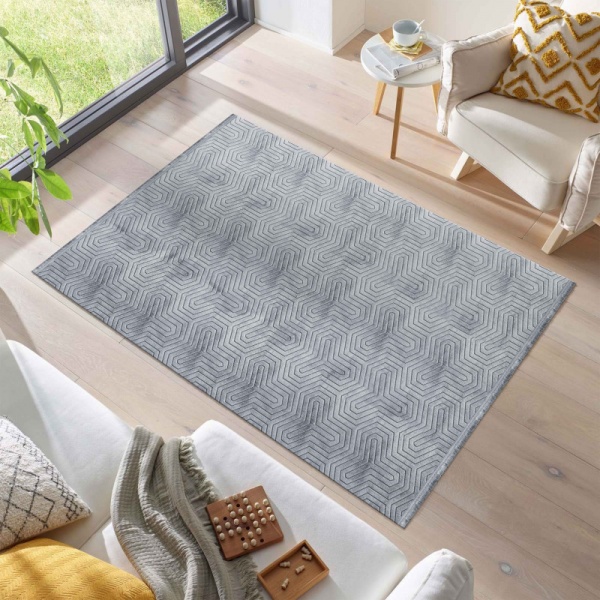 Soft Designer Grey Rug For Living Room I Stylish Grey Hallway Rug